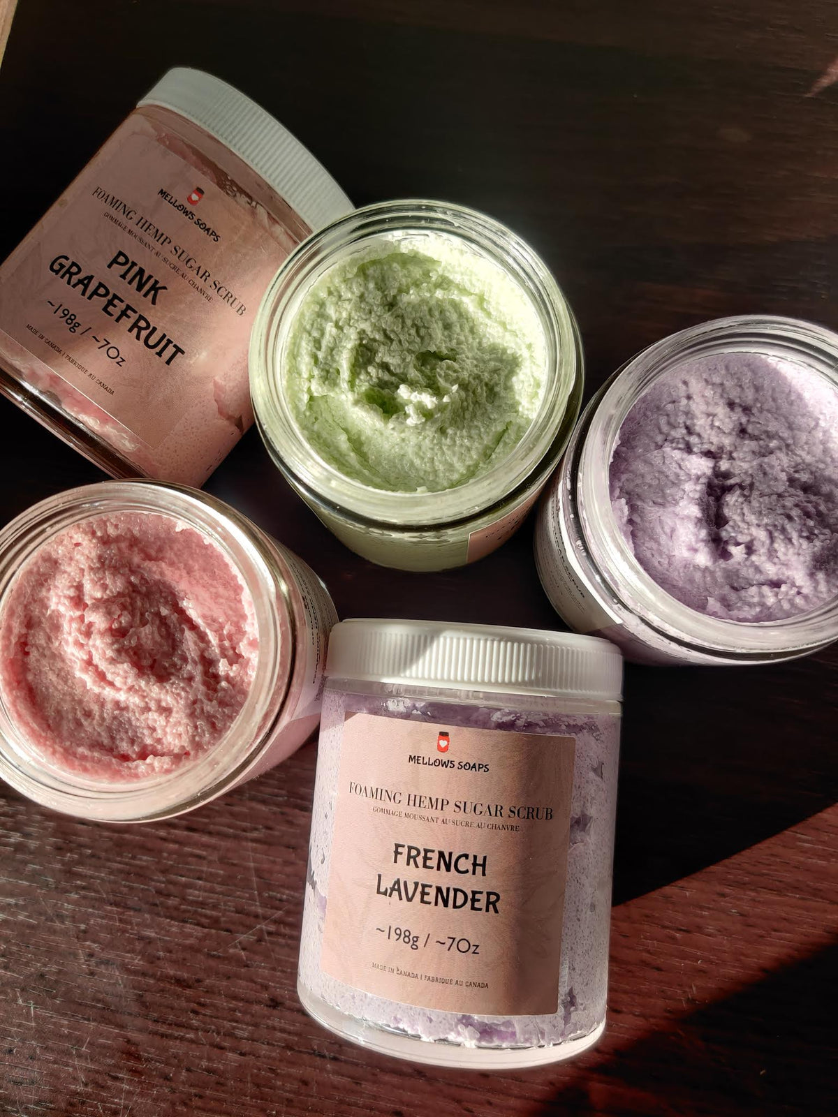 Foaming Hemp Sugar Scrub | Whipped Sugar scrub